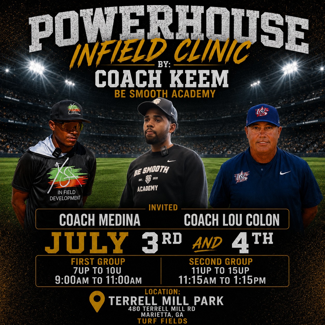 Powerhouse Infield Clinic by Coach Keem | Be Smooth Academy